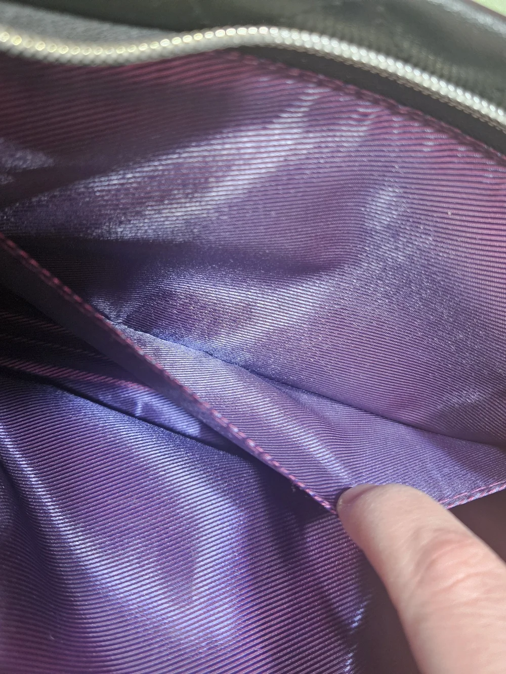 Younique Quilted Black Cosmetic Bag with Gold Plaque